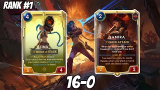 I WENT 160 WITH THIS  Samira Jinx Runeterra guide [upl. by Takeo]