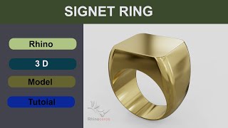 signet ring rhino 3d tutorialdownload for see description [upl. by Dennie]