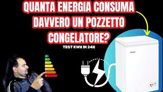 Pozzetto Congelatore freezer Candy 97 litri  Test consumi in 24h [upl. by Burgess34]