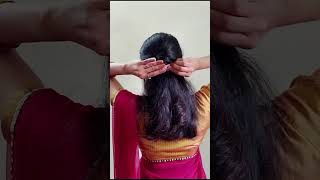 simple and attractive hairstyle ✨🌺clips hairstyle for womenopen hair hairstyle ✨ [upl. by Nylac]