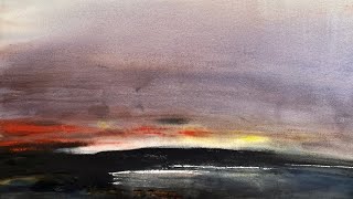 Large Abstract Watercolour Painting Techniques [upl. by Svoboda]