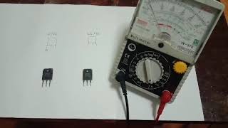 How to check transistor using analog multimeter [upl. by Py]