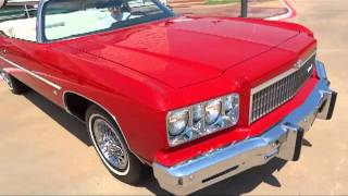 1975 Chevy Caprice Classic Convertible  Legendary lowmileage droptop action [upl. by Hamforrd]