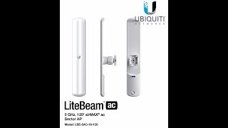 LITEBEAM AC SECTORIAL 120° INSTALACIÓN TEST [upl. by Dnalyar]