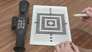 How to Quickly Zero the Wanney E50II PlusE53 Digital DayNight Vision Scope at 50m [upl. by Anelrac]