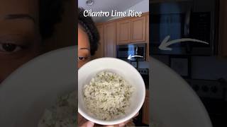 Cilantro Lime Rice 🍚  cooking lime food garden viral health healthyfood [upl. by Alexandra512]