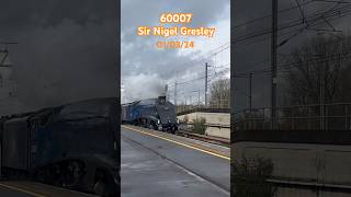 Sir Nigel Gresley 60007 LNER class A4 steam locomotive train steamlocomotive steamtrain a4 loco [upl. by Aylatan]