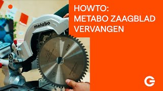 Metabo afkortzaag Zaagblad Vervangen  Gereedschapcentrum [upl. by Girovard]