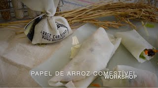 Papel de Arroz Comestível  workshop [upl. by Llerut]