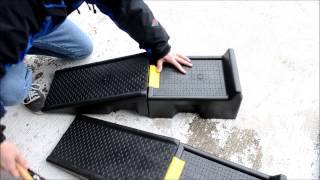 Magnum 16000 Automotive Ramp System Revew Harbor Freight Tools [upl. by Adranoel561]