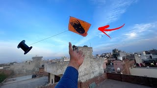 Testing Monofil Gattu 🧵 Jaipuri 3Tawa Flying  Kite Flying Vlog🪁 [upl. by Green]