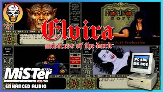 Elvira Mistress of the Dark  i486 MSDOS gameplay on Mister FPGA [upl. by Niall]