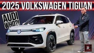 The 2025 Volkswagen Tiguan SEL RLine Is An AudiLike Family SUV With Touareg Vibes [upl. by Noy]