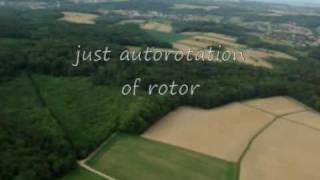 Gyrocopter landing with engine off only in autorotation of the main rotor [upl. by Thelma]