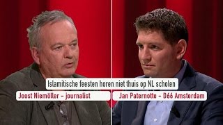 Joost Niemöller Islamitisch feest hoort niet op school  DUNK [upl. by Lerud]