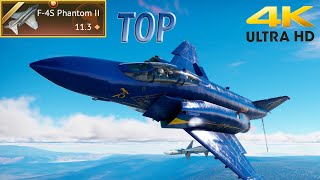 War Thunder F4S Phantom 4k Gameplay ultra graphics 144hz Air Realistic Battles No Commentary 2 [upl. by Irod]