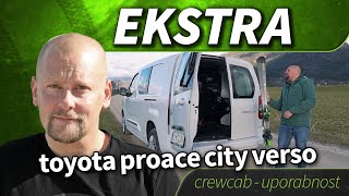 2024 toyota proace city verso  crewcab uporabnost [upl. by Ycaj]