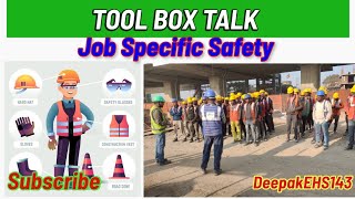 Tool Box Talk in Hindi  Job Specific Safety  Safety Training [upl. by Oker257]