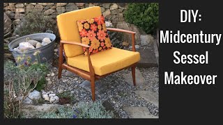 DIY Sessel Restaurieren Midcentury Sessel Makeover [upl. by Dyanne]