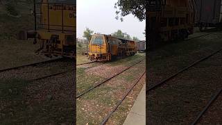 Duomatic track machine working at Golrasharif railway station shorts shortfeed [upl. by Older]