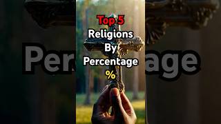 Top 5 Religions By Percentage Of Total Population 🙏🏼 shorts [upl. by Anerb]