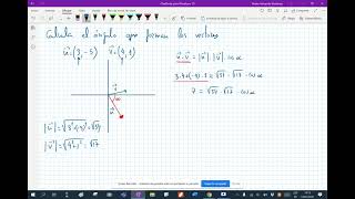 Ejercicio angulo entre vectores [upl. by Mcgruter]