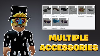 How To Wear MULTIPLE Accessories in Roblox WORKING Mobile and PC [upl. by Sirron23]