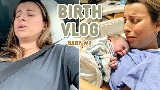 Unmedicated Natural Birth Vlog Raw amp Real We Almost Delivered on the Highway [upl. by Goggin424]