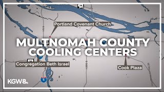 Multnomah County cooling centers to open Monday  Portland heat wave [upl. by Lenee]