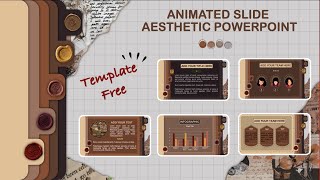 AESTHETIC POWERPOINT 1  ANIMATED SLIDE TUTORIAL  BULLET JOURNAL  FREE POWERPOINT TEMPLATE [upl. by Prosser]