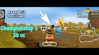 Moorhuhn kart 2  Championship 1  50cc [upl. by Soracco114]