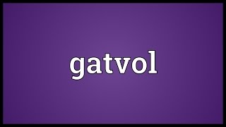 Gatvol Meaning [upl. by Immij803]