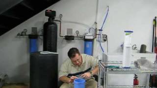 Whole House Water Filter System Overview and Filter Change Demonstration [upl. by Endys]