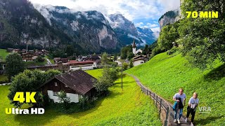 Virtual Run 4k Lauterbrunnen  VR Headset Scenery Switzerland  Virtual Run For Treadmill [upl. by Acitel]