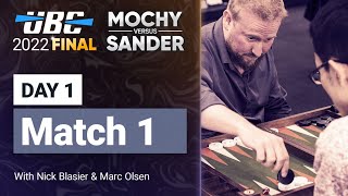 UBC 2022 Final MOCHY vs SANDER Match 1 Backgammon [upl. by Eelrahs871]