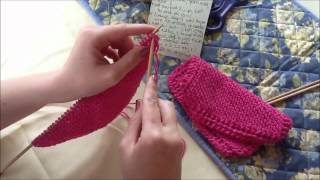 Prettier Knitted Dishcloth Tutorial Decreasing [upl. by Ranice]