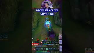 PROWLERS CLAW FULL LETHALITY UDYR  GG 😲 League of Legends [upl. by Nylarad]