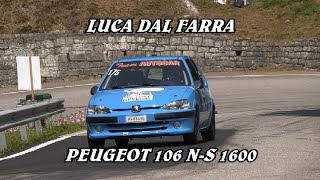 SALITA ALPE DEL NEVEGAL 2024  LUCA DAL FARRA  PEUGEOT 106 NS 1600  VIDEO BELLUNOVIDEO [upl. by Harrell651]