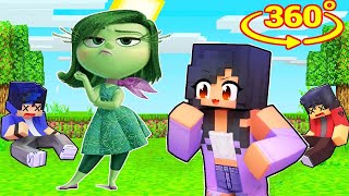 HOW Aphmau TRAPPED DISGUST INSIDE OUT in Minecraft 360° [upl. by Ardith]