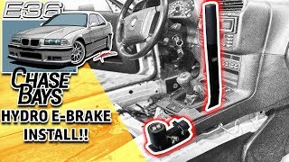 Chase bays Hydro ebrake install  First drift mod for the E36 [upl. by Trevlac]