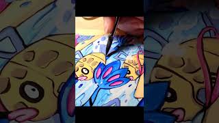 Feebas amp Milotic🩵 feebas milotic pokemon art painting satisfying pokemoncommunity dopamine [upl. by Magdalena298]