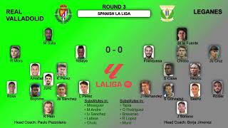 Spanish La Liga Games Formations and Statistics Round 3 [upl. by Bartolomeo]