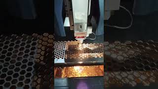 Laser cutting plat grille speaker custom machine fiberlasercutting cuttinglaser cnc [upl. by Ezirtaeb119]