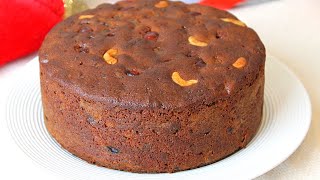 Super Moist Rich Christmas Fruit Cake Recipe  The Best amp Easiest Traditional Christmas Cake Ever [upl. by Gerlac]