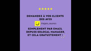 Solocal  Sollicitation d’avis par EMAIL pour les PROS sur PagesJaunes [upl. by Garrik]