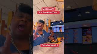 It’s Breakfast Time mcdonalds Twinnies Meal comedy viralshortvideo breakfast funny [upl. by Yonita624]