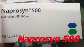 Naprosyn 500   Naproxen USP 500 mg  কাজ এবং ডোজ [upl. by Eerdua]