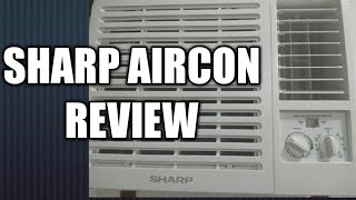 SHARP AIRCON REVIEW window type 1 hp tisay bear [upl. by Westberg824]