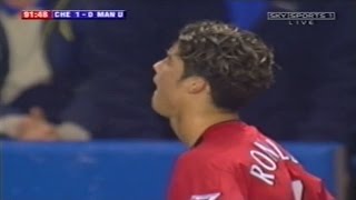 Cristiano Ronaldo Vs Chelsea Away 30112003 [upl. by Suiravad]