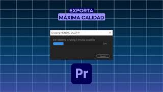 Cómo EXPORTAR a la MÁXIMA CALIDAD en PREMIERE PRO [upl. by Riess]